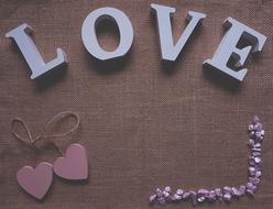 love letters Textured Background