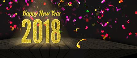 banner for new year with serpentine