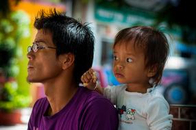 Father Son asian