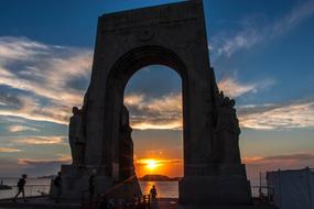 Marseille France sunset people