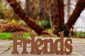 Friends text decoration