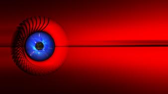 eye background wallpaper banner red blue