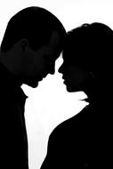 couple love silhouette