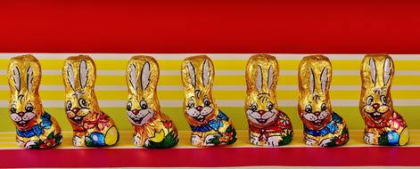 Chocolate Easter Bunnies banner