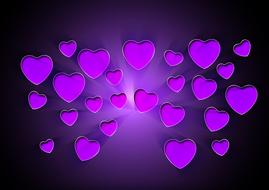 purple heart love romance