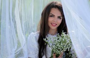 Girl Veil White dress