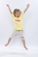 happy child jumping