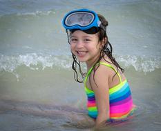 happy Child Person on beach