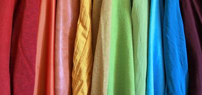 Rainbow Different Fabrics