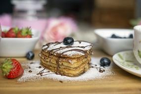 breakfast pancakes as a symbol of romance