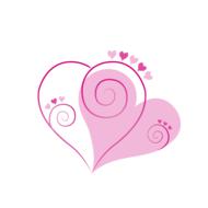 valentine day pink heart