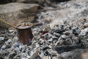 making coffee in Turkey