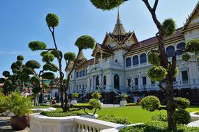 architecture in the garden for tourism