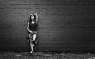Girl Person Sexy Black And