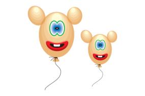 funny balloon kids party characters