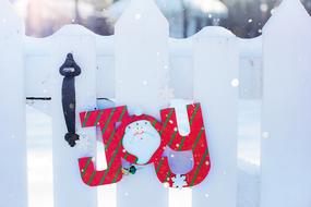 Joy Winter Snow banner