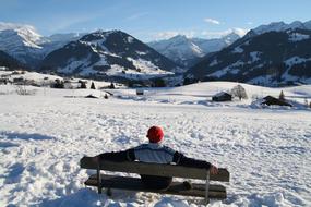 man on Snowy Mountains