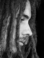 Guy Man with Dreadlocks