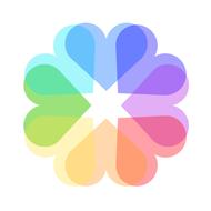decorative patterns in the form of a flower with hearts