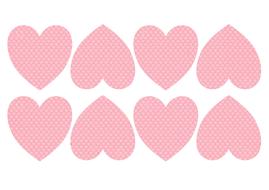 blue hearts tags label