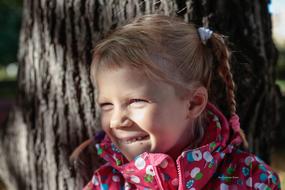 portrait of Baby Daughter smiling