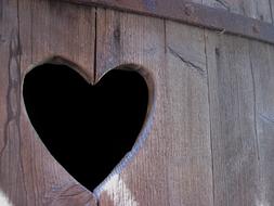 Wooden Heart Door