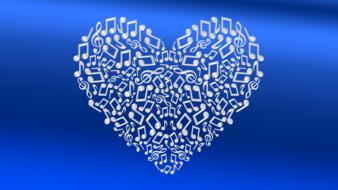 blue heart music icons