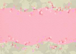 flower decoration on card greeting