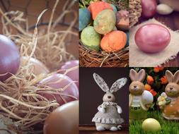 Colorful Background Easter Eggs
