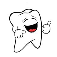 happy tooth clipart sticker