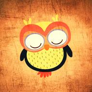 cartoon eagle owl background