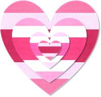 valentine day pink hearts