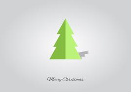 christmas tree holidays greeting card