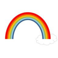 rainbow cloud sky nature