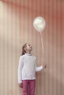 Happy Girl white Balloon