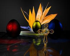 Easter Egg and cross