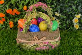 Basket Easter Eggs