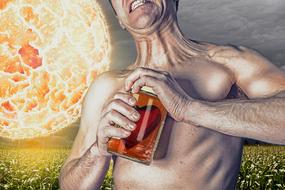 man Opening Heart Jar