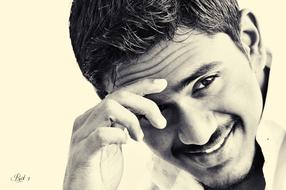 Happy Man face smiling
