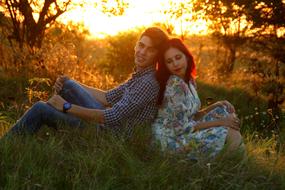 Couple Love at Sunset