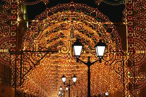 lamp Lights Pedestrian Street