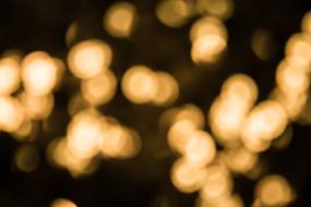 close lights on blurred background