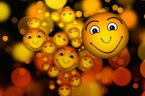 smiley emoticon cartoon face