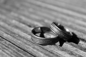 Black And White Wedding Rings