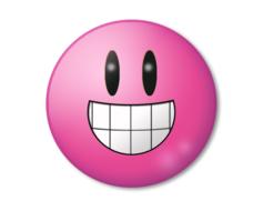 pink happy emoticon as illustration