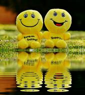 yellow Smiley Laugh at Bank