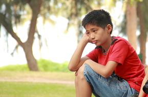 Sad Young Boy