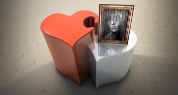 portrait image frame heart