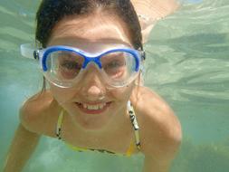 Underwater Girl with Goggles