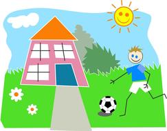 clipart of children kids play